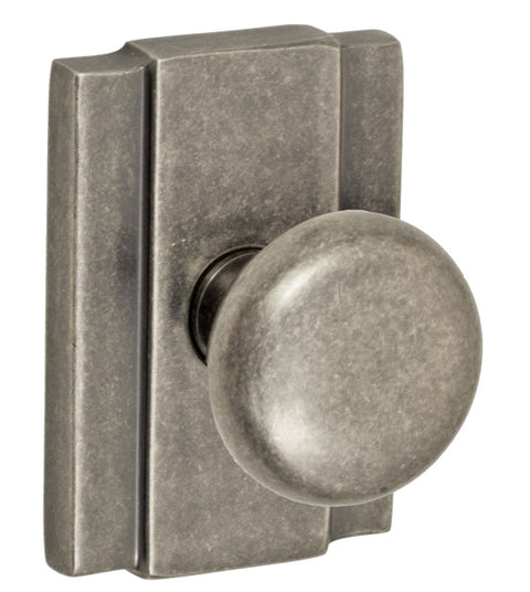 Doorware.com Half-Round Knob with Blacksmith Rose, Fusion 01-E2