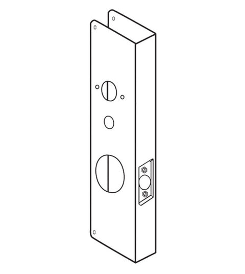 Wrap Around Plate for KABA 1000 Series, Don-Jo 15-S-CW