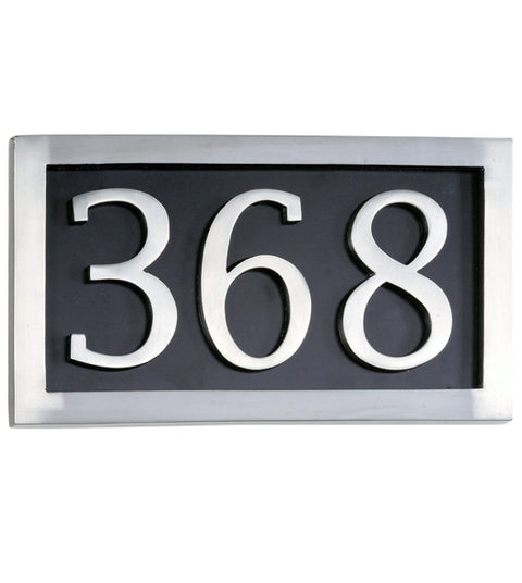 Doorware.com Three Number Address Plate, Brass Accents I08-P7530-627