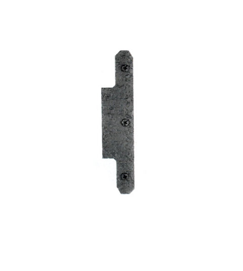 Rough Iron Dummy Hinge Plate, Acorn RH5BP