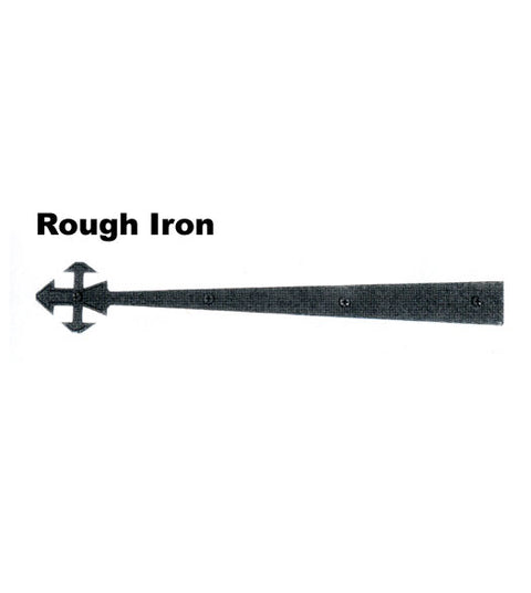 Doorware.com Knight Tip Rough Iron Dummy Strap Hinge, Acorn MIABP