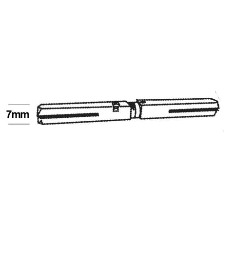 7mm Privacy Spindle for Omnia Lever and Knob Sets