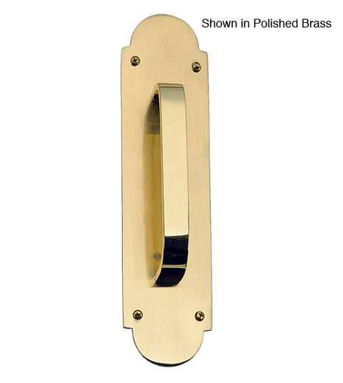 Palladian Solid Brass Traditional Pull Plate, Brass Accent A07-P0241