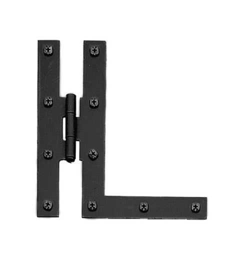7 Inch Smooth Iron H-L Hinge, Acorn AH8BQ