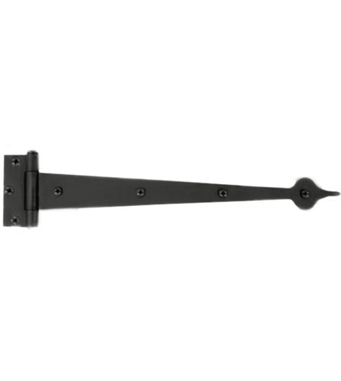 17-3/4 Inch Spear Tip Heavy Strap Hinge, Acorn AI8BP
