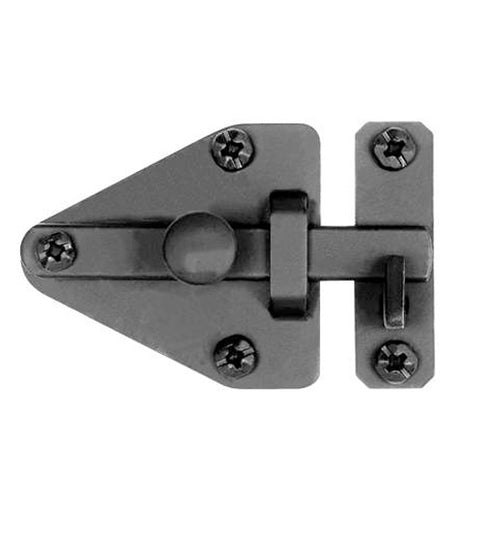 Smooth Black Iron Arrowhead Cabinet Latch, Acorn AL5BR