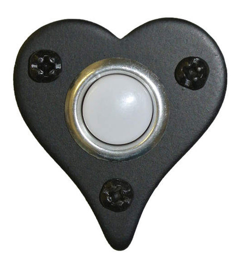 Doorware.com Heart Bell Button, Acorn AMPBP