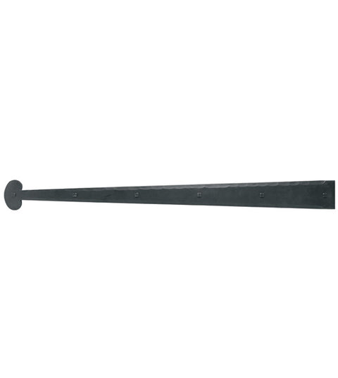 36 Inch Bean Tip Iron Art Dummy Strap Hinge, Acorn IHRBP