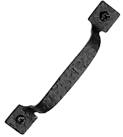 Rough Iron Square Tip Cabinet Pull, Acorn RP6BP