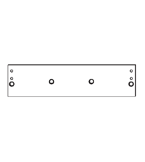 Back Plate for American Eagle 3100 Series Closers, PDQ 319008