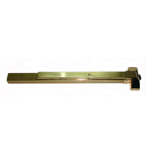 Grade 1 Polished Brass Exit Device For 38 - 48 Inch Door, PDQ 4200R-A605