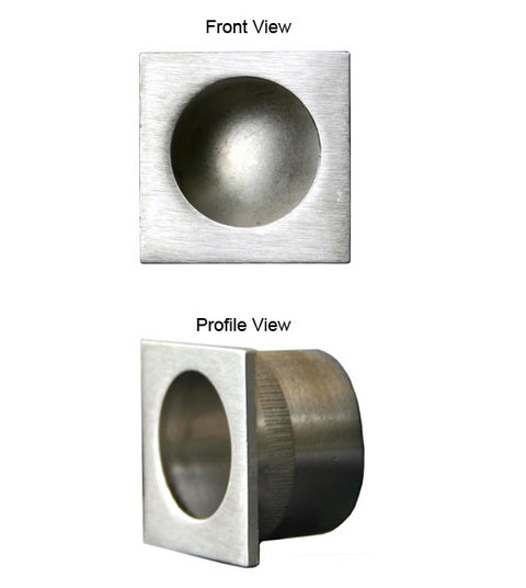 Contemporary Square Fingertip Edge Pull, AHI EP1273