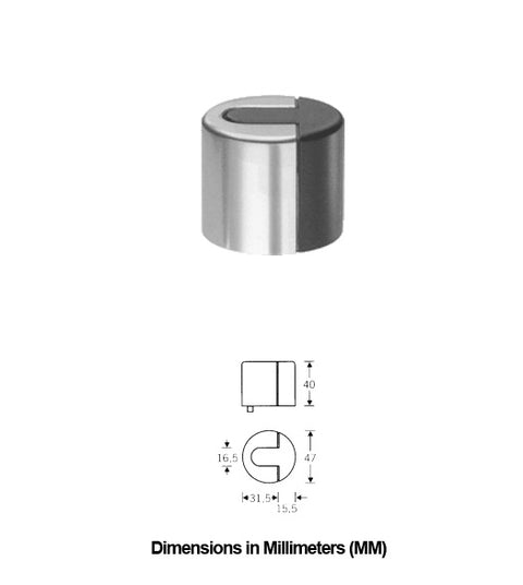 Modern Floor Mount Door Stop, FSB 38-3817