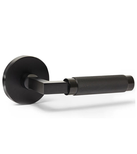 Doorware.com Matte Black London Knurled Lever