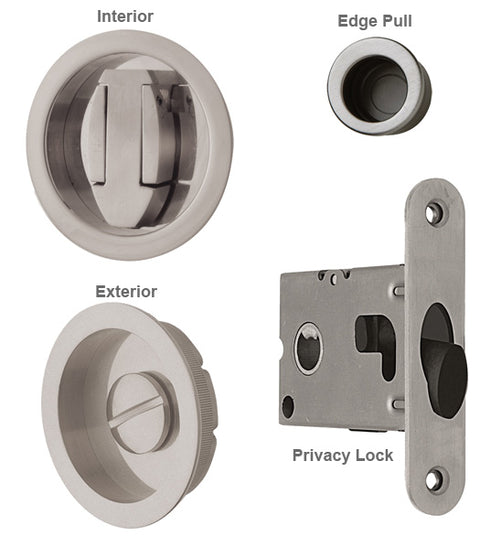 Contemporary Round Pocket Lock Privacy, Reguitti SDK091PV
