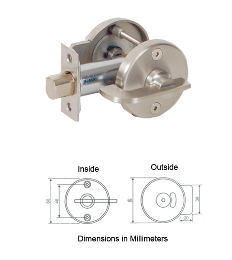 Doorware.com ADA Compliant Restroom Door Bolt with Occupancy Indicator, AHI SIG272-630