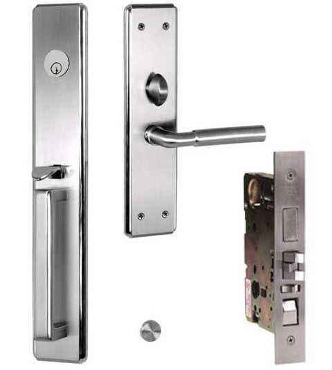 Doorware.com Bogota Stainless Steel Mortise Handleset, AHI SIG3005