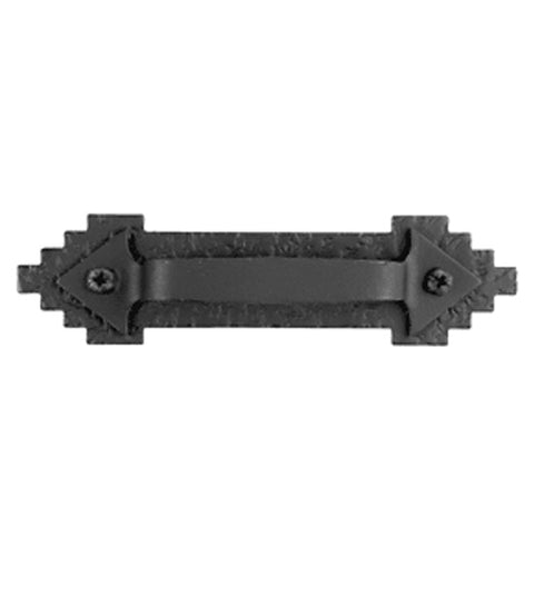 Doorware.com Aztec Black Iron Cabinet Pull, Acorn MPABP