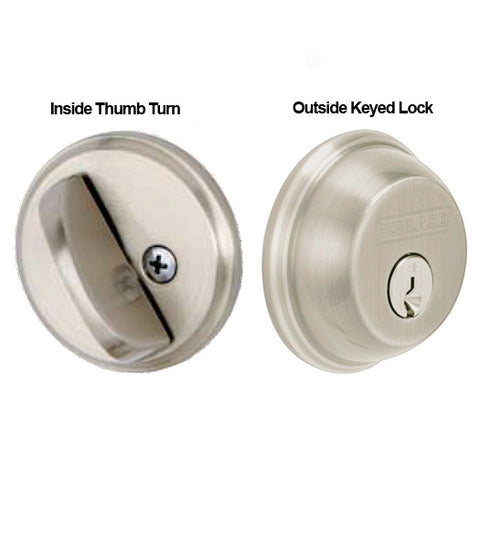 Single Cylinder Maximum Security Grade 1 Deadbolt, Schlage B60