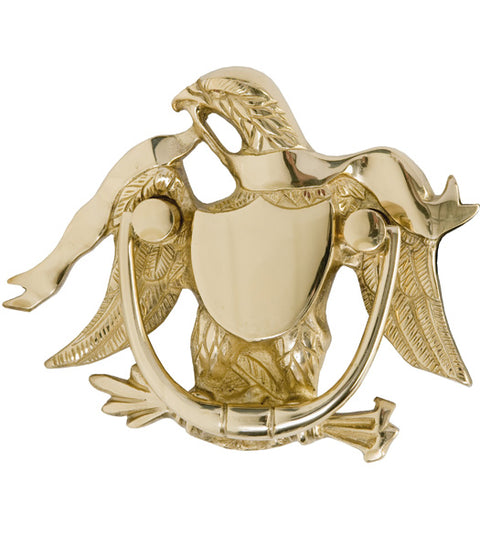 Patriotic American Eagle Door Knocker, Brass Accents A04-K2000