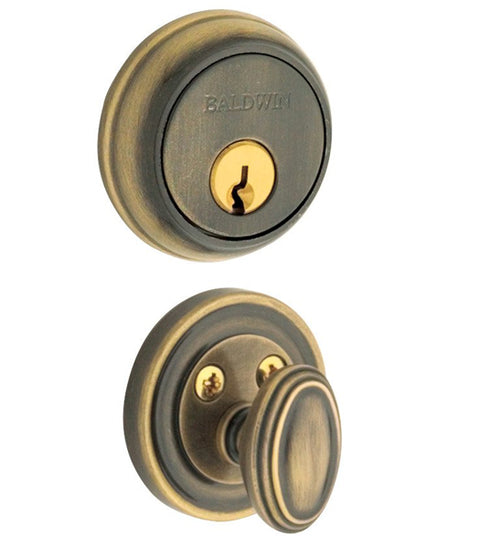 Traditional Single Cylinder Deadbolt For 1-5/8 Inch Door Preparations, Baldwin 8031