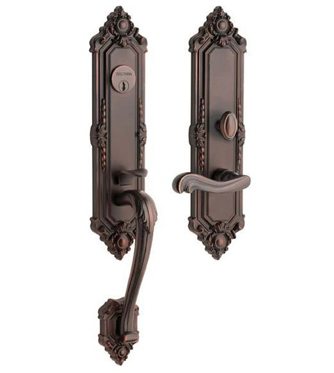 Doorware.com Solid Brass Kensington Mortise Handleset, Baldwin 6526