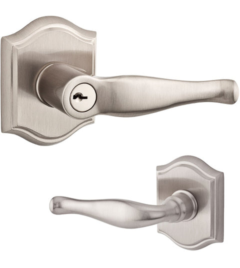 Doorware.com Decorative Lever with Arched Rose, Baldwin DEC-TAR