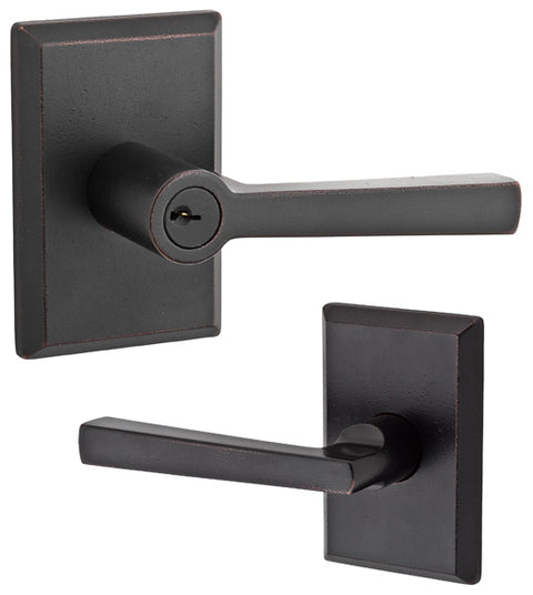 Taper Lever with Rectangular Rose, Baldwin TAP-RSR