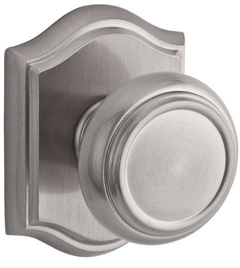 Traditional Half-Round Knob with Arched Rose, Baldwin TRA-TAR