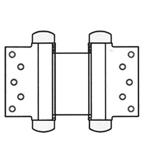 5 Inch Half Surface Double Acting Spring Hinge, Pair, Bommer 3023-5
