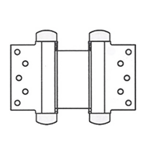 Doorware.com 6 Inch Half Surface Double Acting Spring Hinge, Pair, Bommer 3023-6