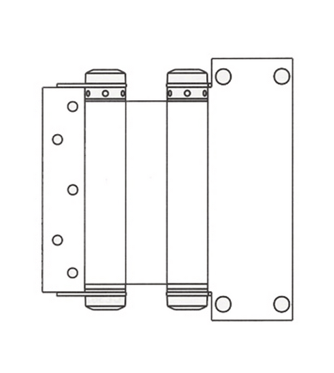 Doorware.com 8 Inch Commercial Box Clamp Type Double Acting Spring Hinge, Pair, Bommer 3044-8