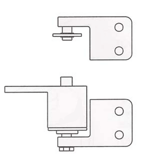 Doorware.com Box Clamp Mount Gravity Door Pivot Hinge, Bommer 7411