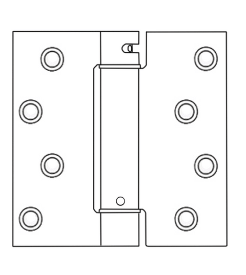 4 x 4 x Square Corners Castlgate Door Spring Hinge, Pair, Bommer LB4362-400