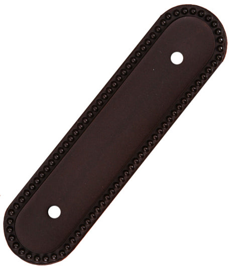 Beaded Oblong Cabinet Pull Backplate, RK International BP-1792