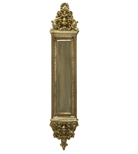 Apollo Solid Brass Push Plate, Brass Accents A04-P5230