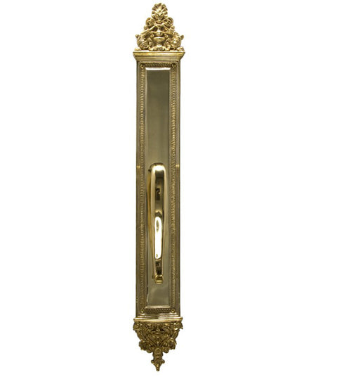 Doorware.com Apollo Solid Brass Pull Plate, Brass Accents A04-P5241