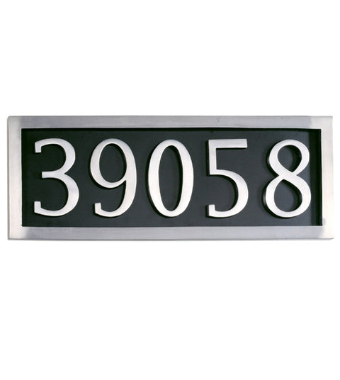 Doorware.com Five Number Address Plate Assembly, Brass Accents I08-P7550-627