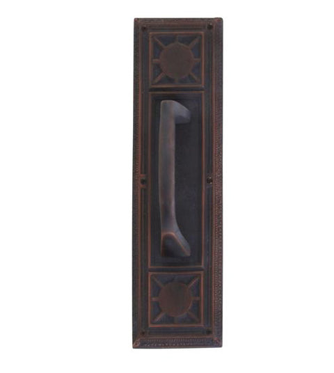 Nantucket Solid Brass Pull Plate, Brass Accents A04-P7201