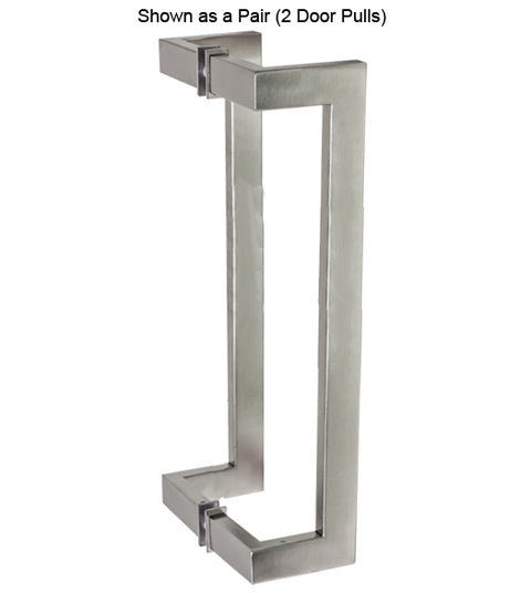 24 Inch Stainless Steel Rectangular Offset Pull