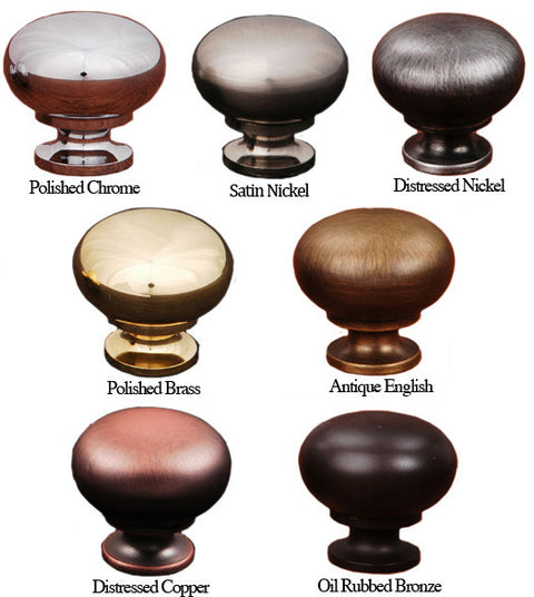 Simple Half-Round Cabinet Knob, RK International CK-1117