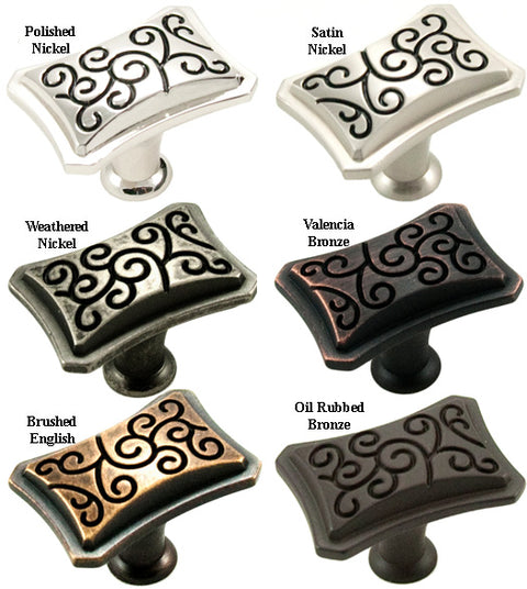 Rectangle Palermo Collection Cabinet Knob, RK International CK-116
