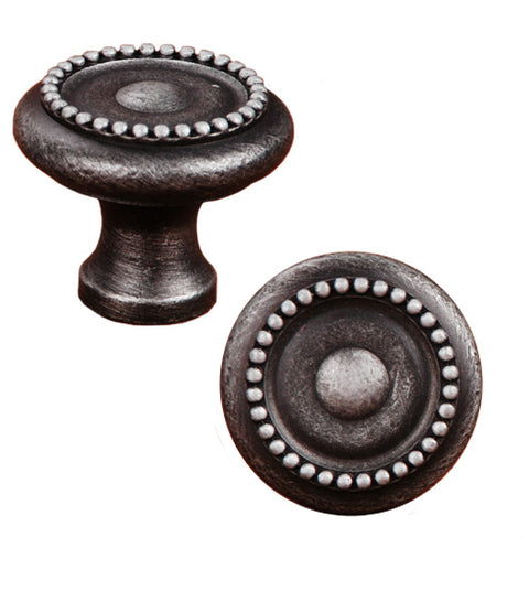 Traditional Beaded Cabinet Knob, RK International CK-2222