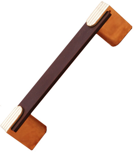 Doorware.com Deco Cabinet Pull With Polished Brass Accent, RK International CP-45