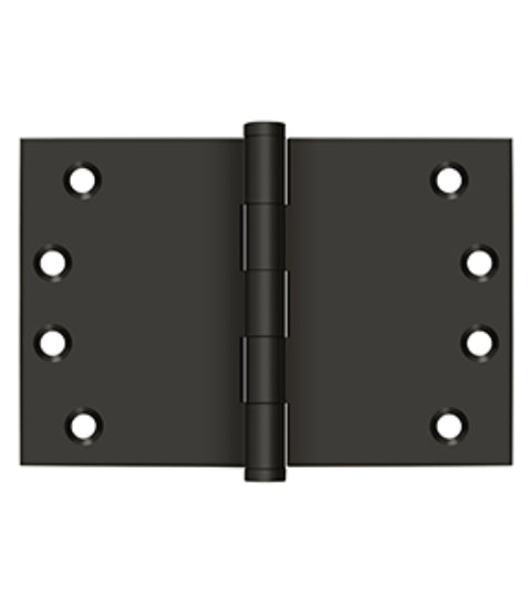 4 x 6 Solid Brass Wide Throw Hinge, Pair, Deltana DSB4060