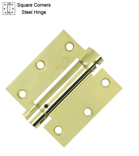 3-1/2 x 3-1/2 x Square Corners Spring Hinge, Deltana DSH35U