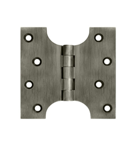 4 x 4 Solid Brass Parliament Hinge, Pair, Deltana DSPA4040