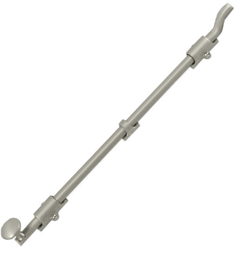 Solid Brass 18 Inch Offset Surface Bolt, Deltana FPG18