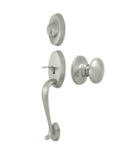Riversdale Entryset with Half-Round Knob, Deltana PRRHRK