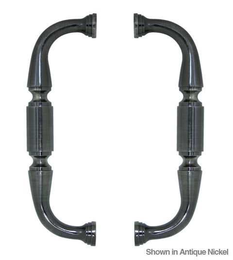 Doorware.com Solid Brass 6 Inch Shower Door Pulls, Pair, Deltana S-DP675